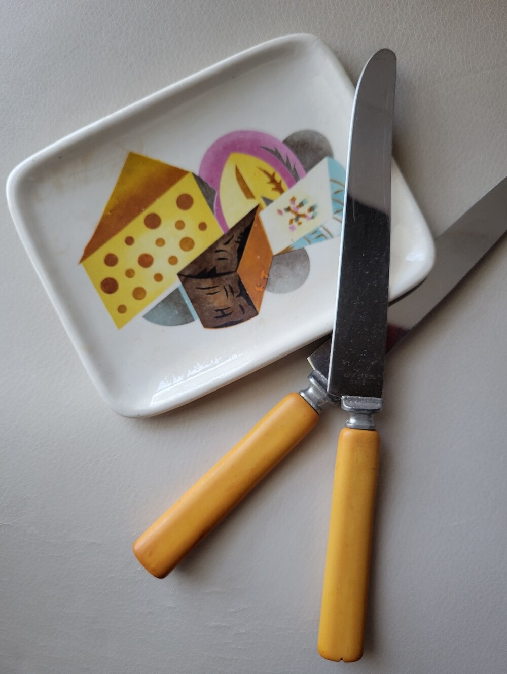 Vintage Napco Japan Cheese Plate (IRD 202) 1960s ~ Charcuterie Entertaining